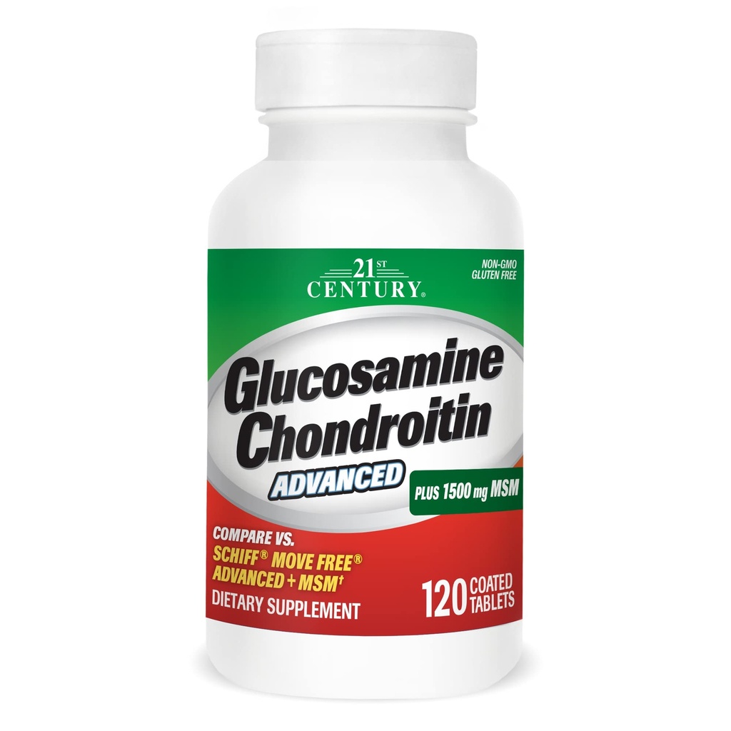 21st Century Healthcare Glucosamine Chondroitin Advanced 120 Tabs (27291)