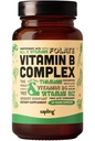 sapling Vegan Vitamin B Complex - Full Food Blend with Essential B Vitamins B1, B2, B3, B5, B6, B7, Folate, B12-60 Caps