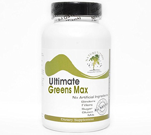 Ultimate Greens Max - Kelp Bladderwrack Dulse Clubmoss Irish Moss Gentian ~ 90 Capsules - No Additives ~ Naturetition Suplementos