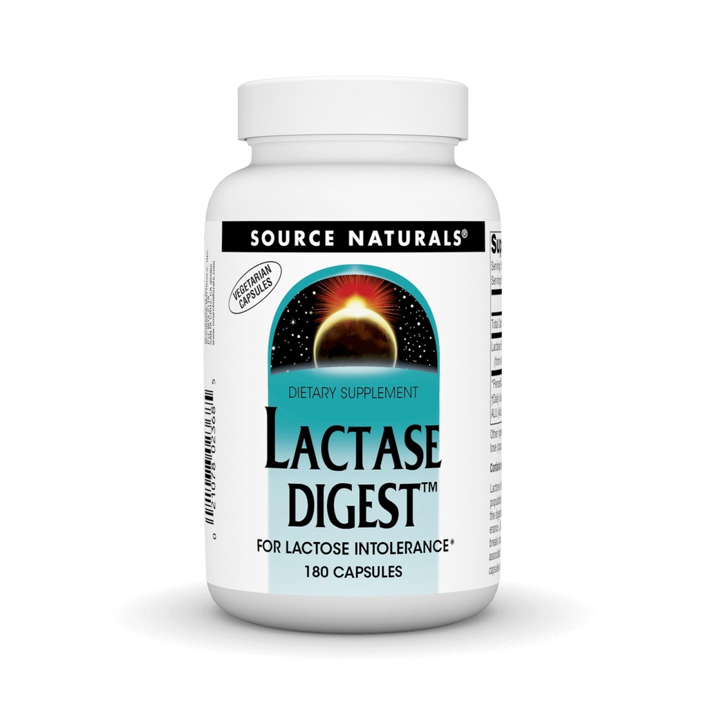 Fuente Naturals Lactase Digest, for Lactose Intolerance* - 180 Capsules