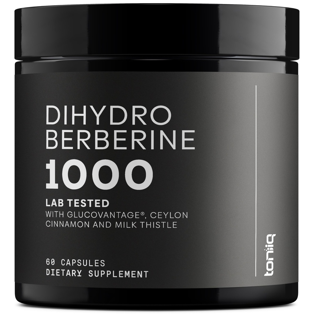 Suplemento Dihydroberine - Ultra High Potency 1000mg Fórmula con GlucoVantage, 10:1 Ceilán Cinnamon &amp; 50:1 Milk Thistle - Terceros laboratorio probado