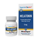 Melatonina de origen superior 5 mg - Suplemento de apoyo al sueño saludable para adultos - Melatonina Fórmula con ayudas de manzanilla Relajación " sueño reparador - 60 tabletas sublinguales de disolución