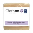 Chatham Natural Skin Care Eczema Relief Oatmeal Soap, Baño relajante de avena, tratamiento para eczema rosacea, psoriasis