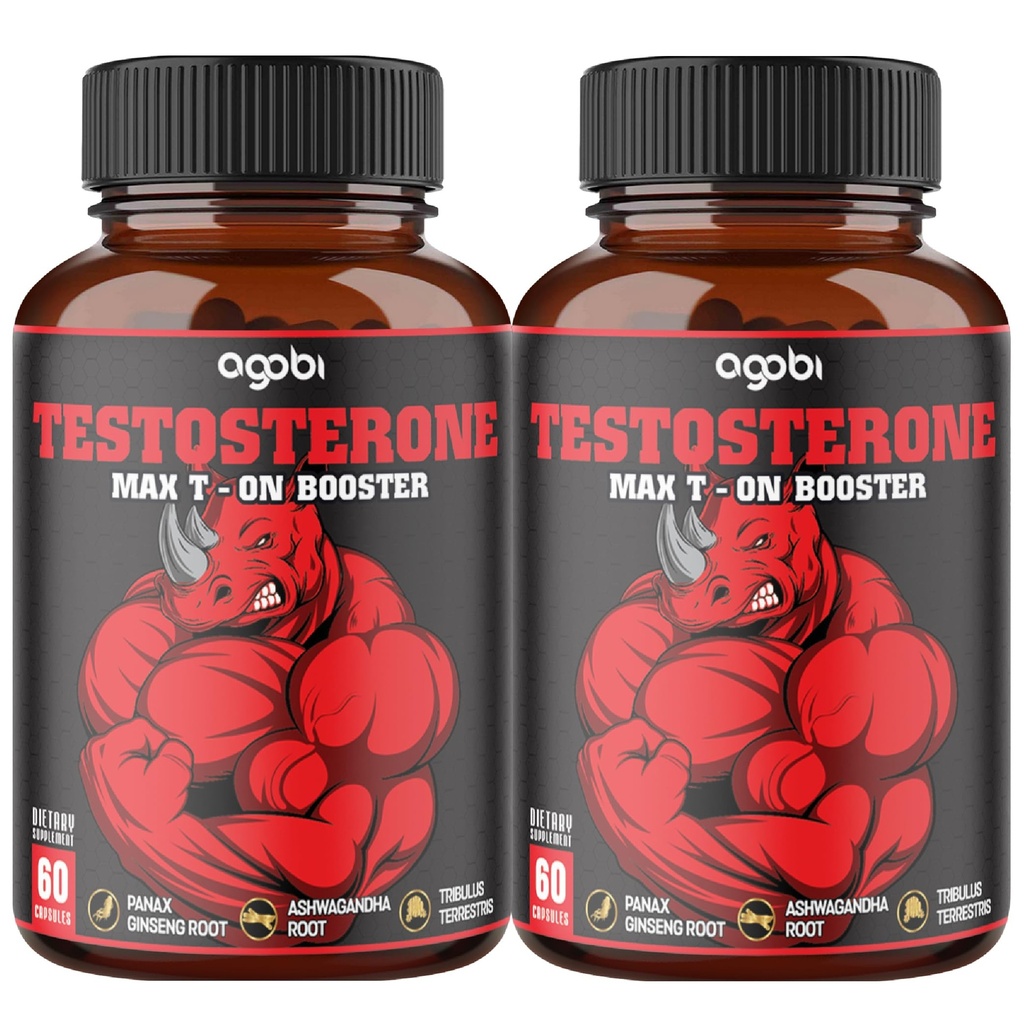 2 Packs 60 cápsulas - 11 hierbas Combinadas con Ginseng, Ashwagandha, Tribulus &amp; More.