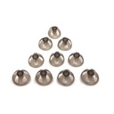 Audiing Aid Domes Smoky Gray Tips Ear Pieces Confortable para Open Fit BTE Amplificador de sonido PSAP Kit Invisible 10mm (L * 10)