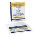 Hemorrhoid &amp; Fissure Ointment 12 to-Go Packets - Tratamiento de hemorroides de alivio de dolor instantáneo con lidocaína, picazón interno, quemado y alivio de inflamación