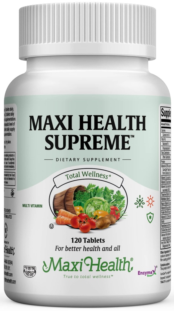 Multivitamina para hombres y mujeres – High Potency Daily Multi with Minerals, CoQ10 & Antioxidantes – Energía, Apoyo Inmunitario, Hueso, Corazón &amp; Bienestar – Vitamina A, C, D, E, B12, B6 &amp; Biotina 120 Tabletas