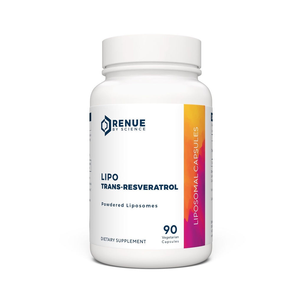 Renue By Science Resveratrol ← High Strength Liposomal Resveratrol Suplemento Silencio 90 Trans Resveratrol Capsules - 125mg Reservatrol per Serving ← Non-GMO Silencio Hecho en Los Estados Unidos Tested