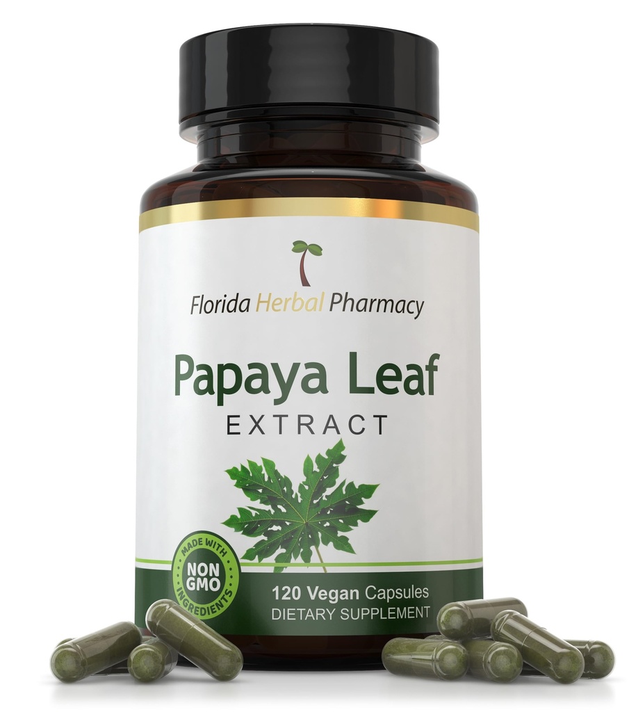 Florida Herbal Farmacia, Papaya Leaf Extracto Capsules