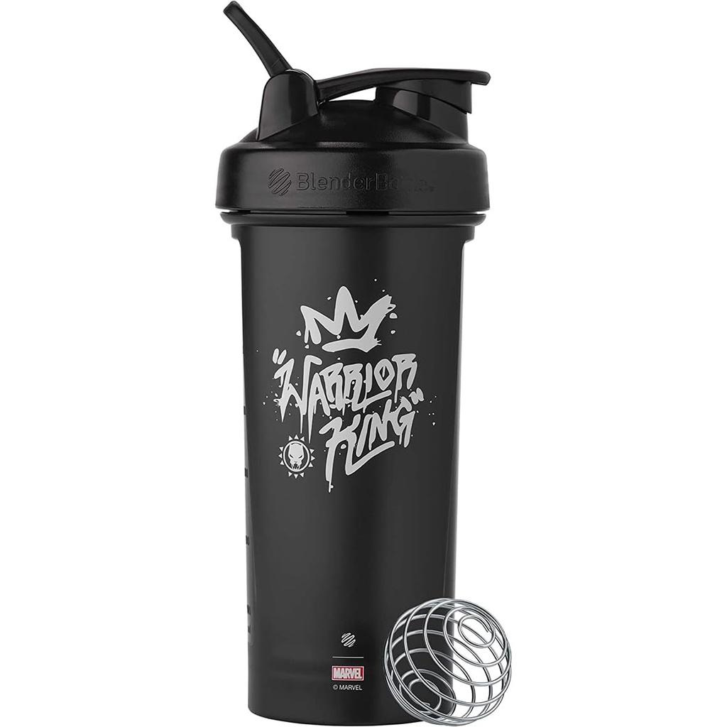 BlenderBottle Marvel Classic V2 Shaker Bottle Perfecta para Protein Shakes y Pre Workout, 28-Once, Warrior King