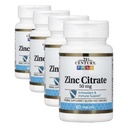 21st Century Healthcare Zinc Citrate Tablets 50mg, 60 Cuenta (Pack of 4)