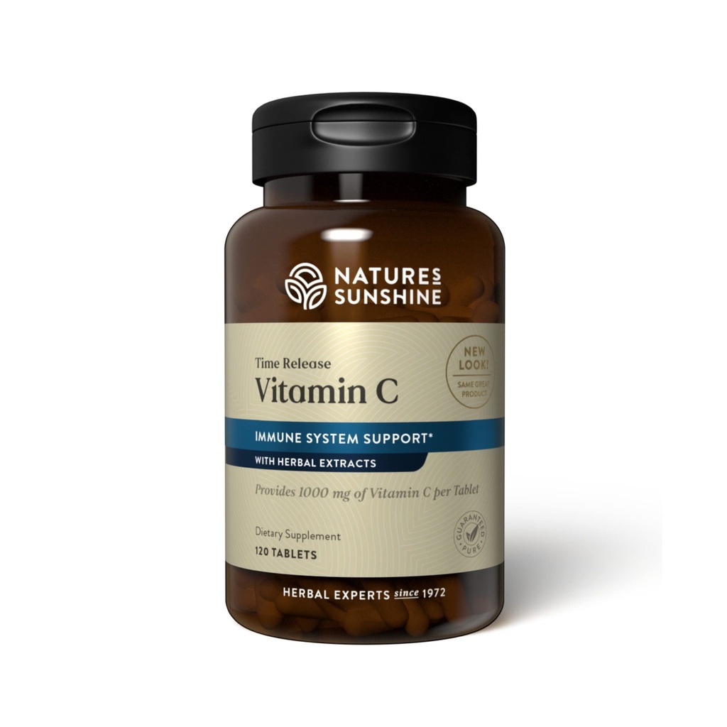 Natures Sunshine Vitamin C Time Release, 1000 mg, 120 Tablets ← Apoya el Sistema Inmunitario y Quench Radicales Libres Peligrosos