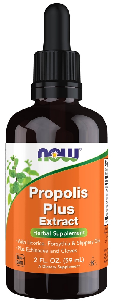 AHORA Suplementos de alimentos, Propolis Plus Extracto líquido con gotero, Suplemento herbal, 2-Once