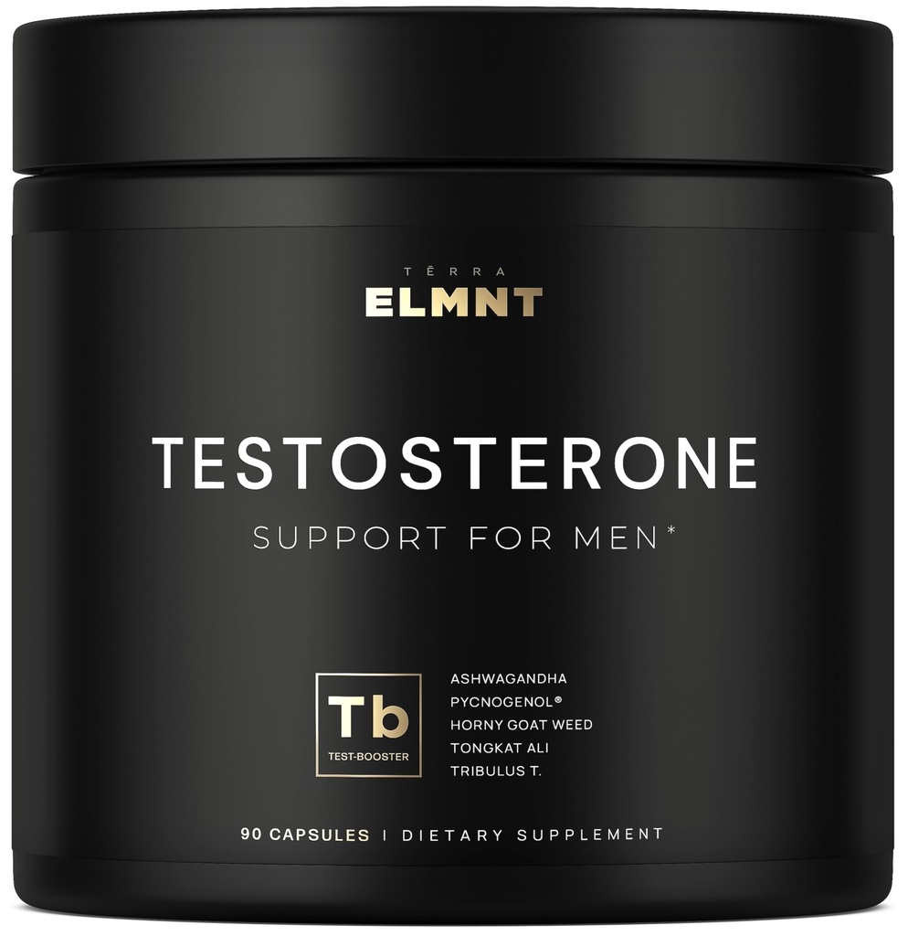 21,800mg Testosterona Booster para Hombres 8X Strength w. Ashwagandha, Tongkat Ali, Pycnogenol, Tribulus - Total T Testosterone Suplemento para Hombre Enhancing Libido Test Booster + Muscle Builder Pills