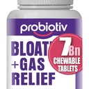 Gas &amp; Bloating Support for Women and Men 7 Billion CFU – Probióticos Chewable " Lactobacillus Reuteri, Enzimas Digestivos diarios para el Bloating ocasional, Gut Comfort " Digestive Health