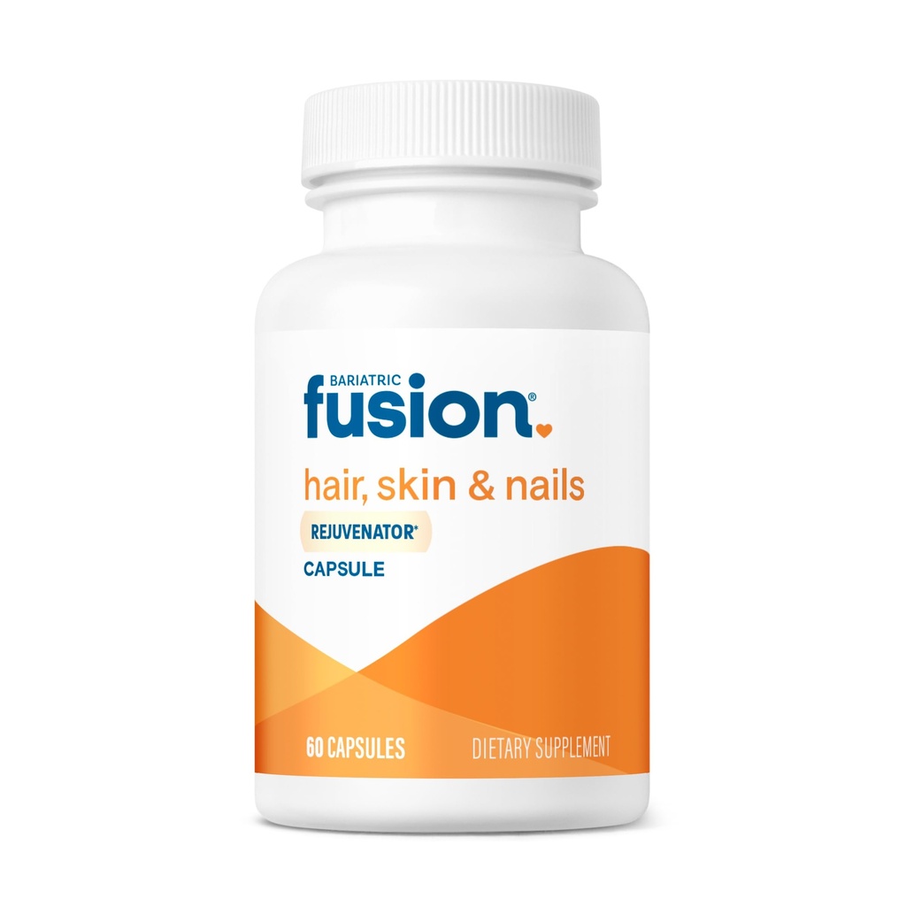 Fusión Bariatric ONE Por día Piel Bariatrica y uñas Vitaminas REJUVENATOR for Women ← Crecimiento del cabello vegano Vitaminas con Biotina, Vitamina B12 y B1 TEN Easy to Swallow ← 60 cápsulas