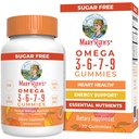 MaryRuth Organics Vegan Omega 3 6 7 9 Gummies TENIDO Hasta 4 Mes de Abastecimiento TENGA 3 Suplemento con Flaxseed Oil TEN Omega 3 Gummies ANTE NO Fish Taste ANTE NO GUMO ANTE 120 Conde