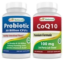 Best Naturals Probiotic 10 Strains &amp; 30 Billion CFU &amp; COQ10 100 mg
