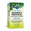 Factores naturales enteros del mar, multivitamina prenatal y mineral de las mujeres, suplemento alimenticio completo, vegano, 60 tabletas