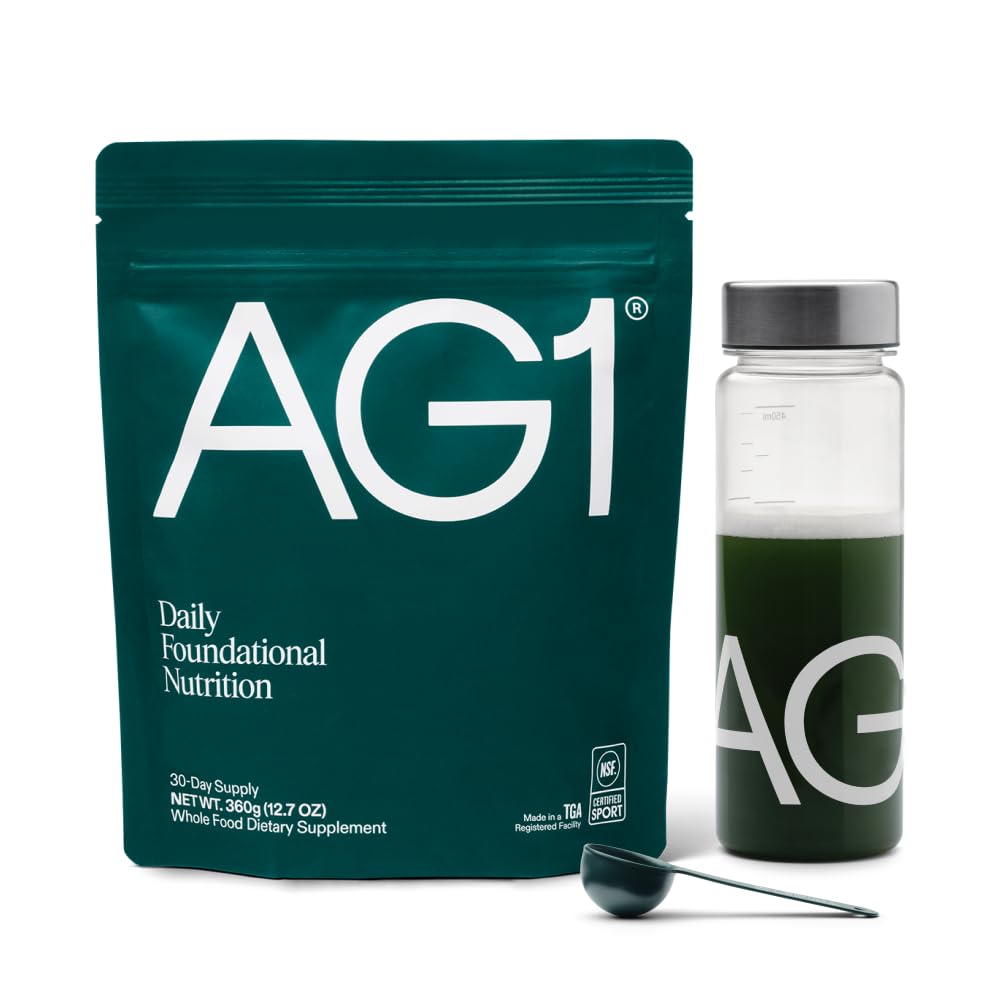 AG1 Greens Powder Suplemento  Mejorar Gut Health ← Multivitamin, Probiotic, Gluten Free, Vegan y Keto Friendly ← Shaker & Scoop Included peru 75 Vitaminas (Athletic Greens), Classic Formula