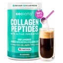 GOBIOTIX Collagen Peptides Powder with Probiotics, Biotin & Hyaluronic Acid - Hydrolyzed Collagen Supplement for Women - Hair Skin Nails, Joint & Digestive Health - Type I & III - 30 Servings