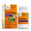 Terry Naturalmente CuraMed Cerebro - Suplemento dietético de apoyo Claridad & Focus - Suplemento de salud cerebral con Curcumin " Turmeric Aceite esencial para la concentración de ayuda - 60 Softgels