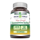Fórmulas increíbles Sulfato de Glucosamina 1000 mg Capsules Suplemento Silencio No-GMO TENIDO Gluten Libre Silencio Made in USA (Unflavored)