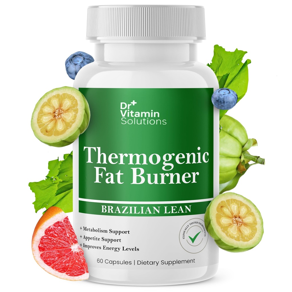 Thermogenic Fat Burner Brazil Lean, Weight Loss Pills for Women, Waist Trimmer & Suplementos para Bloating for Women &amp; Men, 60 cápsulas