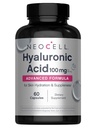 NeoCell Hyaluronic Acid Capsules, lubricante esencial, soporta la hidratación de tejido, libre de gluten, 60 Conde, 1 Botella