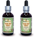 Yan Hu SUO (Corydalis Ambigua) Glycerite, Roots secos Extracto líquido libre de alcohol (Marca: HerbalTerra, Proudly Made in USA) 2x2 fl.oz (2x60 ml)