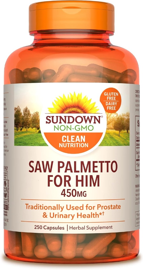 Sundown Saw Palmetto, 250 cápsulas