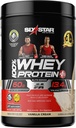 Whey Protein Powder + Immune Support ← Six Star Whey Protein Plus ← Whey Protein Isolate " Peptides + Muscle Builder ← Lean Protein Powder for Muscle Gain " Recovery  durable Vanilla, 2 lbs