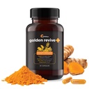 UpWellness Golden Revive + Joint Support Suplemento Destacando Turmeric con Black Pepper, Quercetin y Magnesium- Turmeric Boswellia Suplemento - 6 Active Ingredients for Joint Care - 60 Capsules