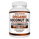 Arazo Nutrition Aceite de coco orgánico 2000 MG - 100% virgen extra Cold sin refinar Presionado para soporte de peso, piel, cabello, uñas - 120 cápsulas de Softgel
