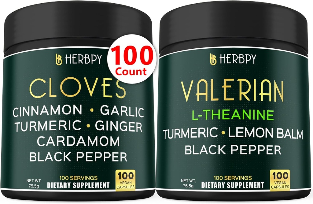 Bundle 7in1 Cloves Suplemento &amp; 5in1 Valerian Root Suplemento