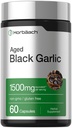 Extracto de ajo envejecido de horbäach Capsules 1500mg Silencio 60 Conde Silencio Suplemento fermentado Silencio No Gluten Libre