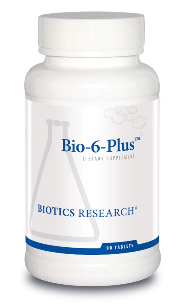 Biotics Research Bio 6 Plus Digestive Support, Supports Pancreatic Function, 50,000 NF Units Amylase, 9.300 NF Units Lipase, 50,000 NF Units Protease, Pancreatic y Digestive Enzymes 90 Tablets