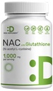 SUPLEMENTO DEAL NAC Suplemento (N-Acetyl Cysteine) 1000mg Por Serving with Reduced Glutathione, 240 cápsulas – Antioxidant Support for Immune Health, Lung, " Liver Function