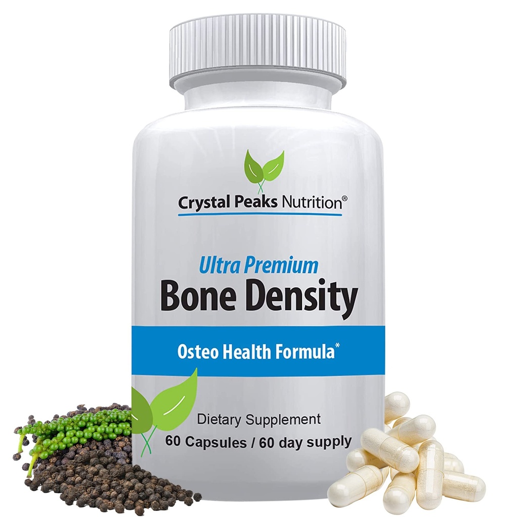 Fórmula de Bono Premium Ultra - Carbonato de Calcio w/Vitamin K2 & D3 - Suplementos de Calcio para Huesos - Promueve la fuerza de bonificación para que pueda mantenerse activo - 60 cápsulas, suministro de 60 días
