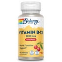 SOLARAY Vitamina B12 2000 mcg Lozenges - No Azúcar, Natural Cherry Flavor Vitamina B 12 Suplemento para Nerve Función, Energía y Red Blood Cell Support - Lab Verified, Vegan - 90 Servimientos, 90 Lozenges