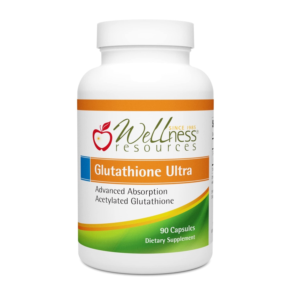 Wellness Resources Glutathione Ultra Supplement - Bioavailable S-Acetyl L-Glutathione (SAG) - Antioxidante, Detox &amp; Cellular Health Immune Support - High Absorption, Non-GMO, Gluten-Free, 90 Capsules