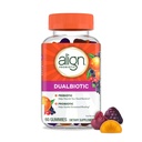 Dualbióticos alineados, prebióticos y probióticos para mujeres y hombres, Probióticos para la salud digestiva, Prebióticos Ayuda Nourish Good Bacteria, Sabores de Frutas Naturales, 60 Gummies Probióticas