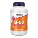 AHORA Suplementos, vitamina B-50, producción de energía*, salud del sistema nervioso*, 250 cápsulas de verduras