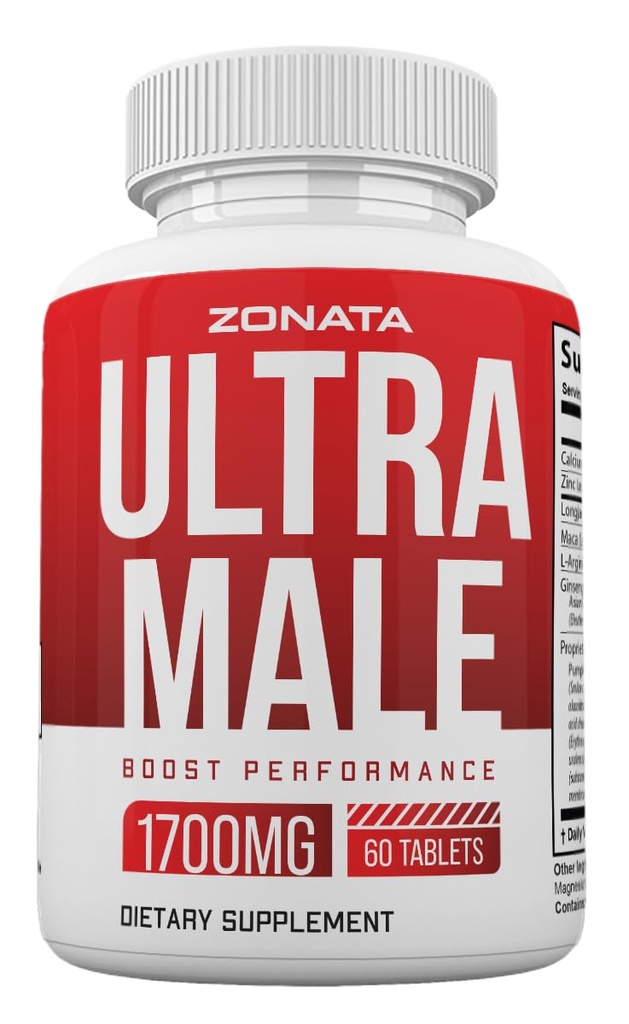 Ultra Male Pills, Power Ultra Hombre Suplemento Advanced Fórmula, 60 Cuenta