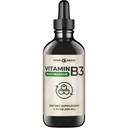 Vitamina líquida B3 (como Niacinamida) Suplemento - Forma no fluida de la niacina - Absorción rápida - gotas de niacina inconveniente para mujeres y hombres - 4 oz (120ml)