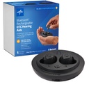 Medline Bluetooth Recargable OTC Ayudas de Audiencia, en-El-Oar, 4 Ajustes Ambientales, Resistentes al Agua, Volumen Ajustable, Pérdida de Audición Módica, Reducción de ruido, Earbud Ayudas de Audición