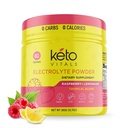 Keto Vitals Electrolytes Polvo - Sugar Free Keto Electrolytes Polvo con Potasio, Magnesio, Sodio, " Calcio - No Sugar Electrolyte Drink Mix " Hydration Powder, 60 Servings, Raspberry Lemonade
