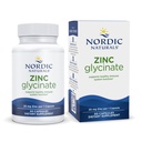 Naturales nórdicos Zinc Glycinate - 60 cápsulas - 20 mg Glycinate de zinc altamente absorbible - Bienestar óptimo - No GMO, Gluten Gratis, Vegan - 60 servidumbres