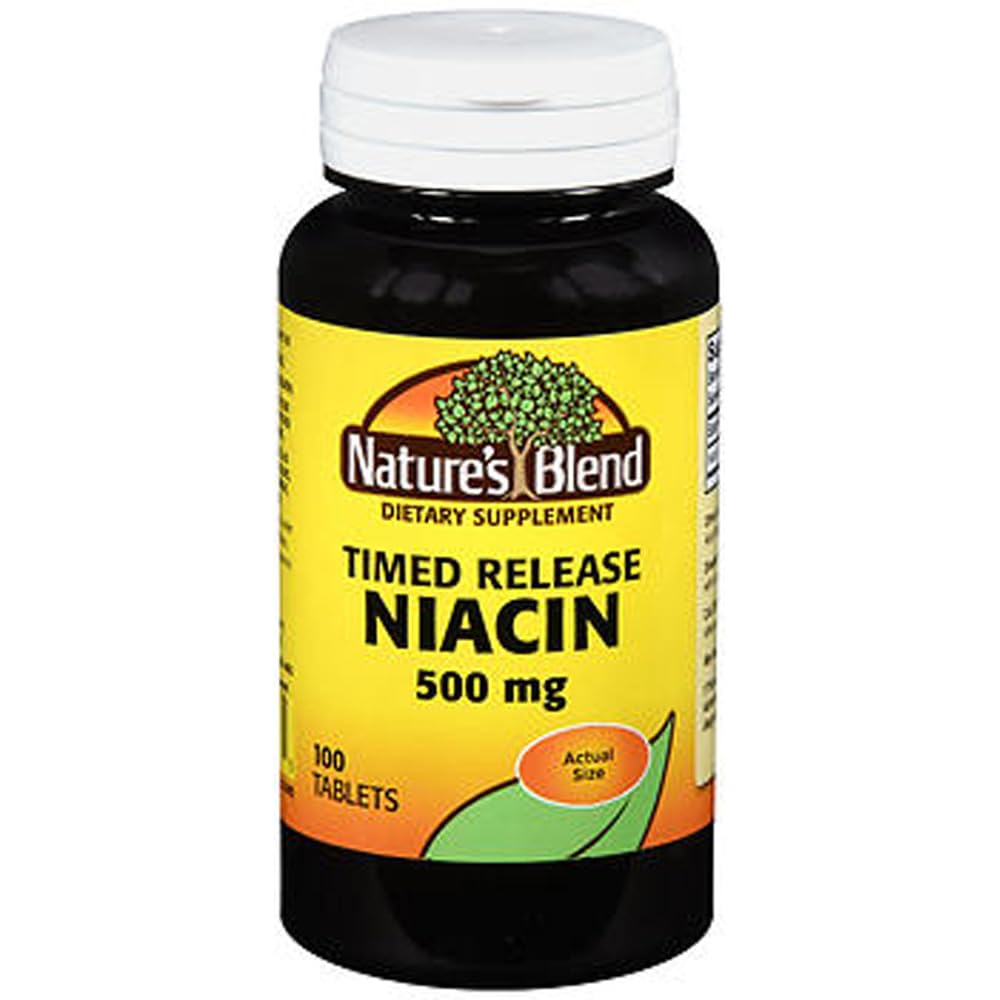 El tiempo de niacina de la naturaleza libera 500 mg 500 mg 100 Tabs
