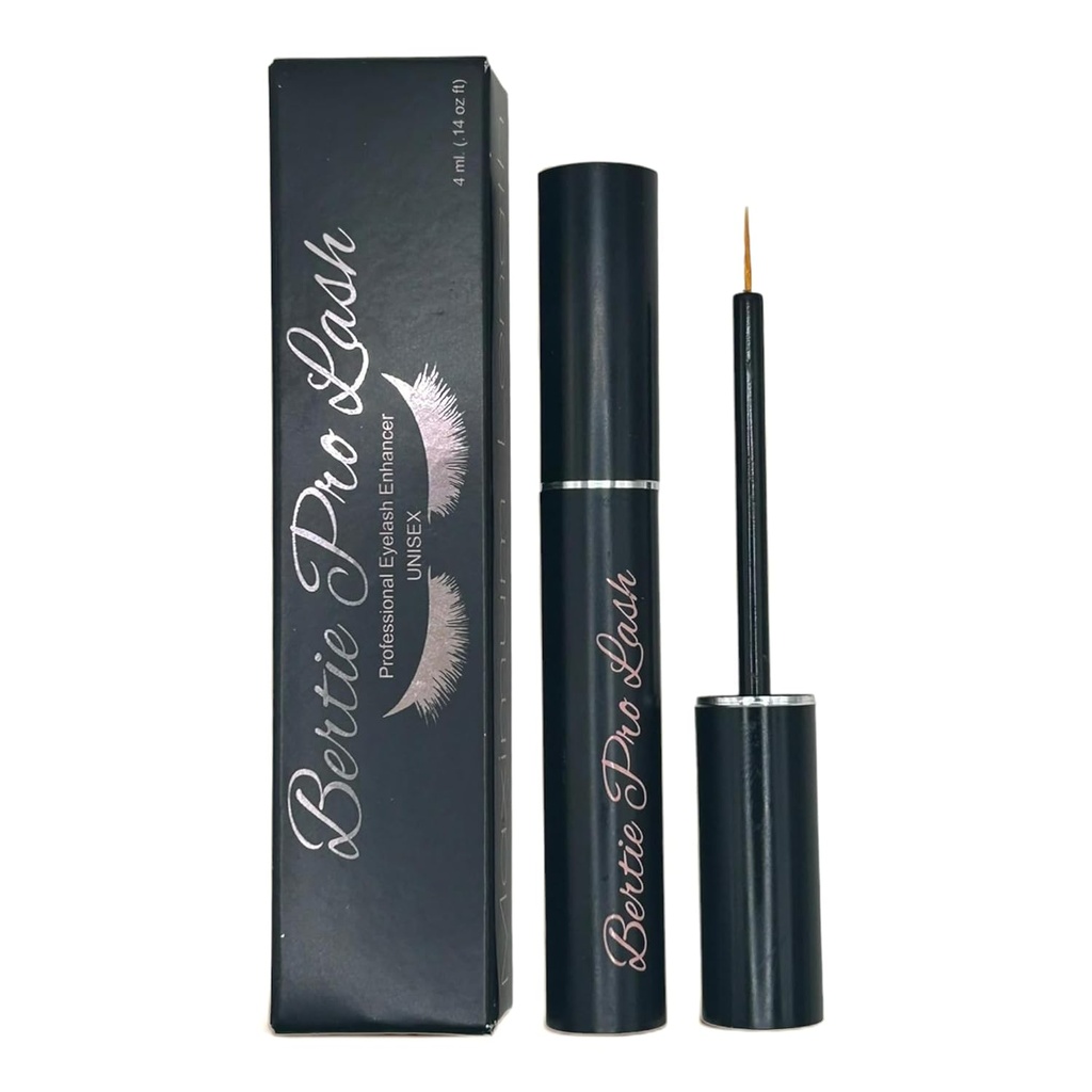 Bertie Pro Lash Mejorando la pestaña y Crecimiento de la ceja Serum de pelo (4ml) Premium Maquillaje Vegan &amp; Tratamiento Libre de la Crueldad para las pestañas naturales, extensiones " cejas.